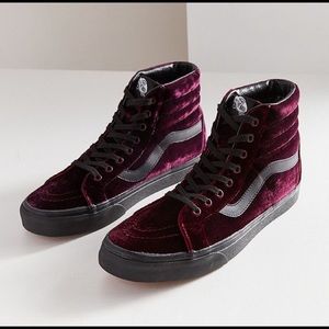 RARE Vans Sk8-Hi Reissue Red Velvet